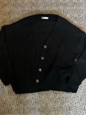 SO cardigan Black Sweater - Classic Knit